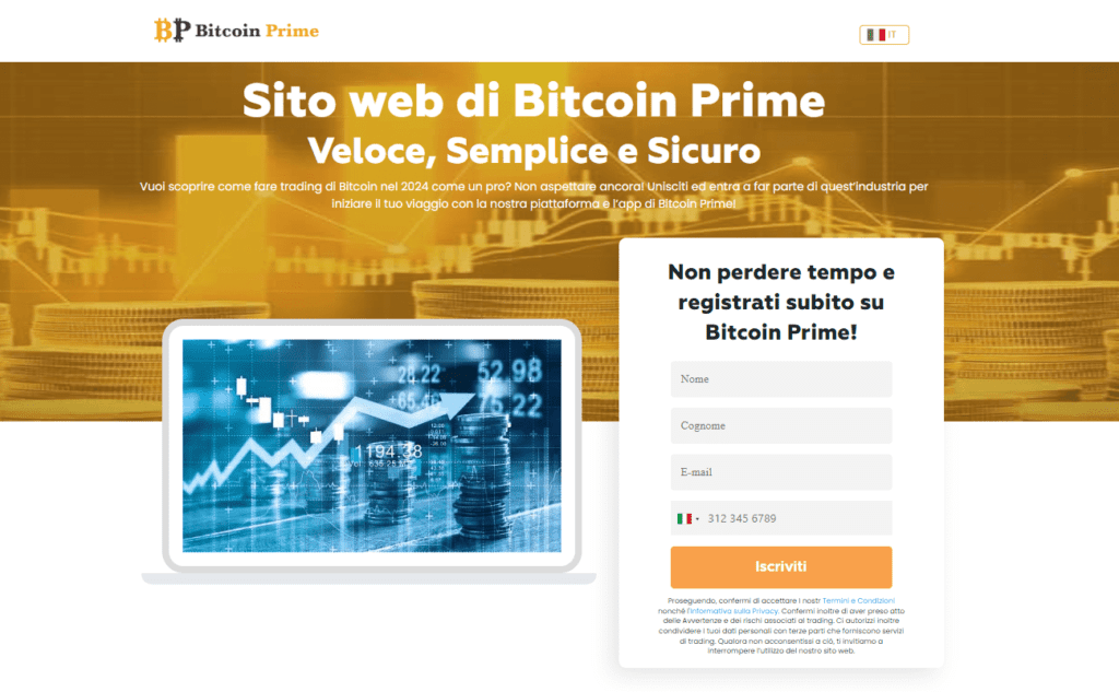 bitcoin prime iscrizione