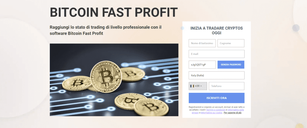 bitcoin fast profit iscrizione