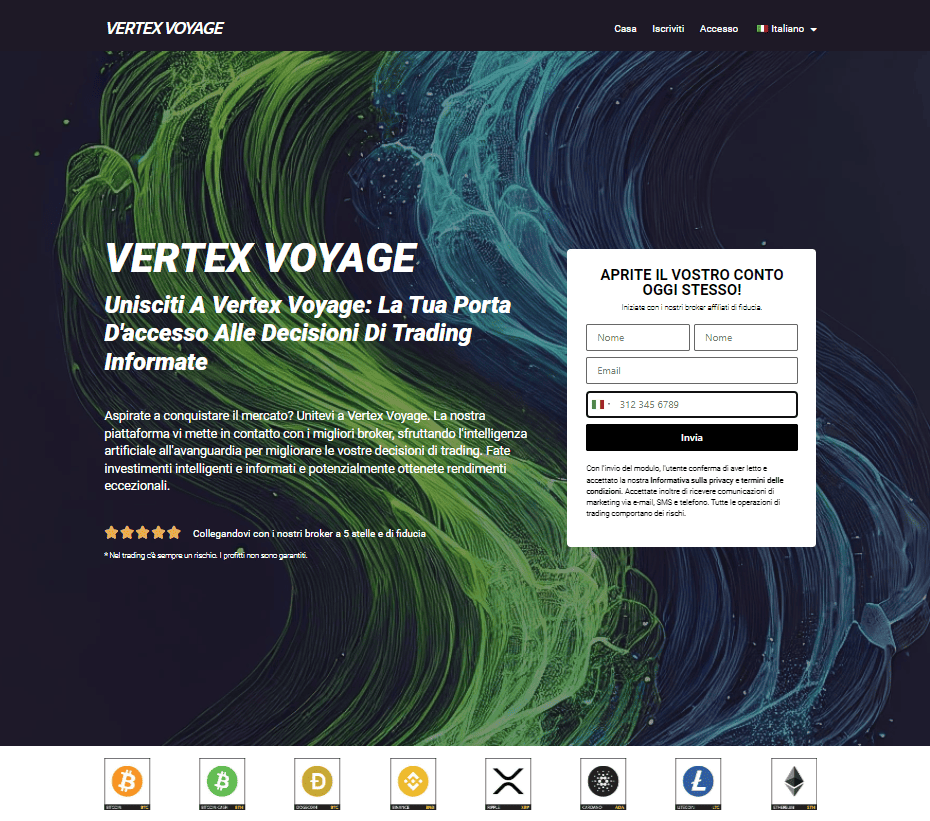 vertex voyage iscrizione