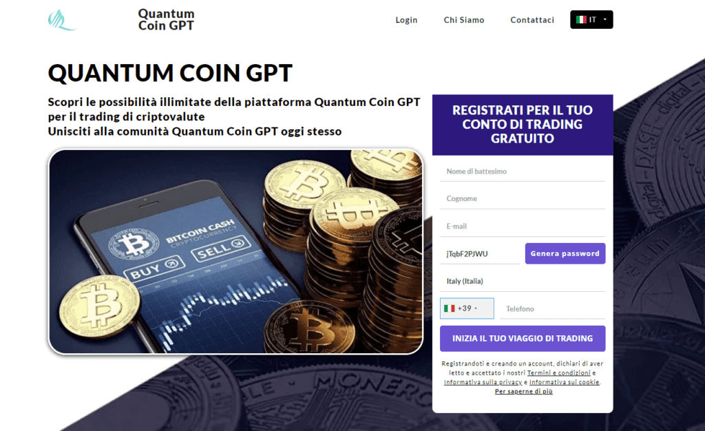 quantum coin gpt iscrizione