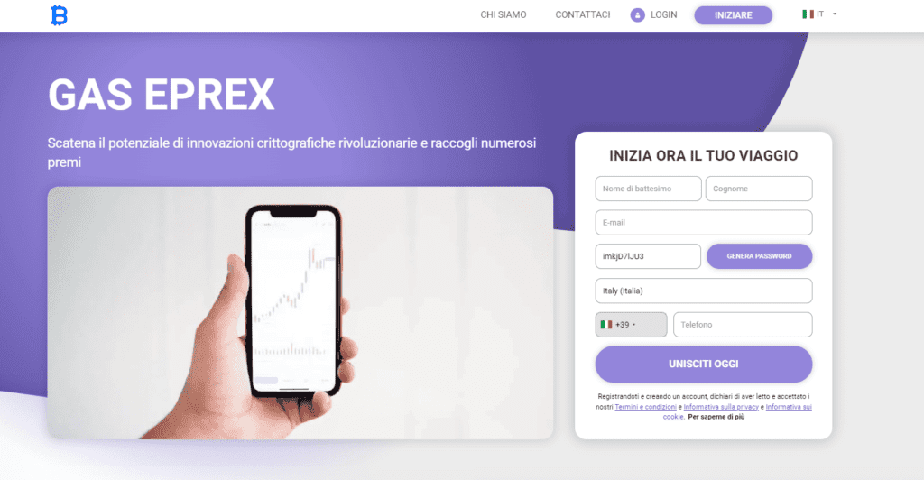 gas eprex iscrizione