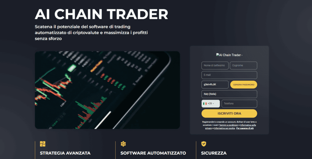 ai chain trader iscrizione