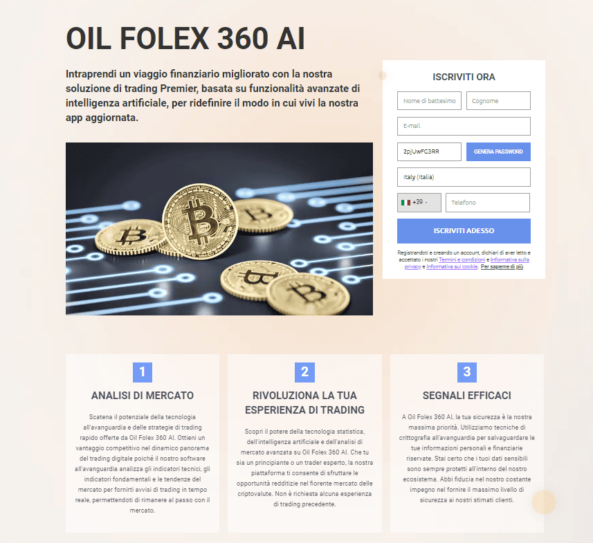 oil folex iscrizione