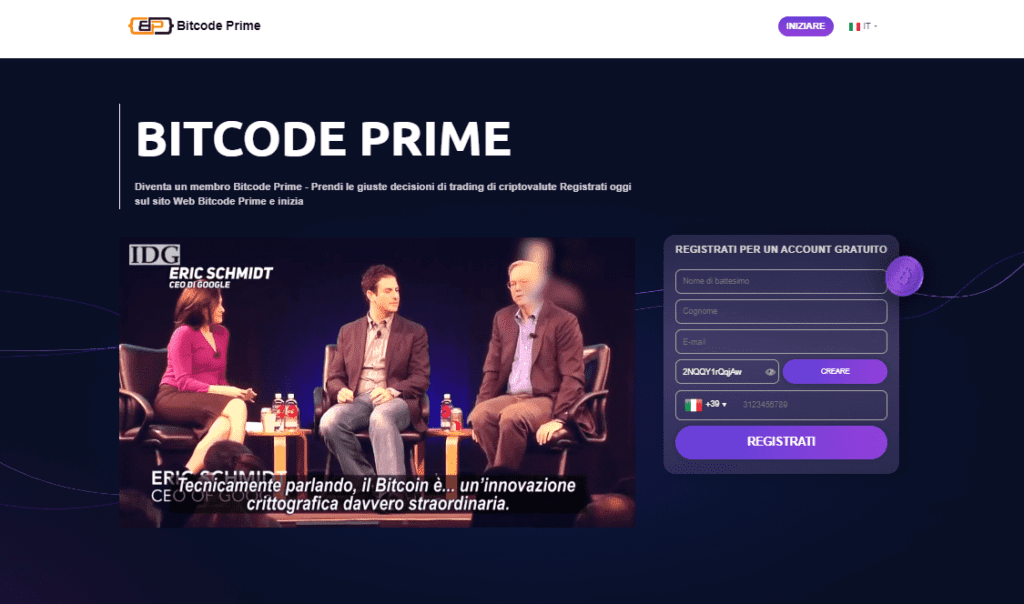 bitcode prime iscrizione