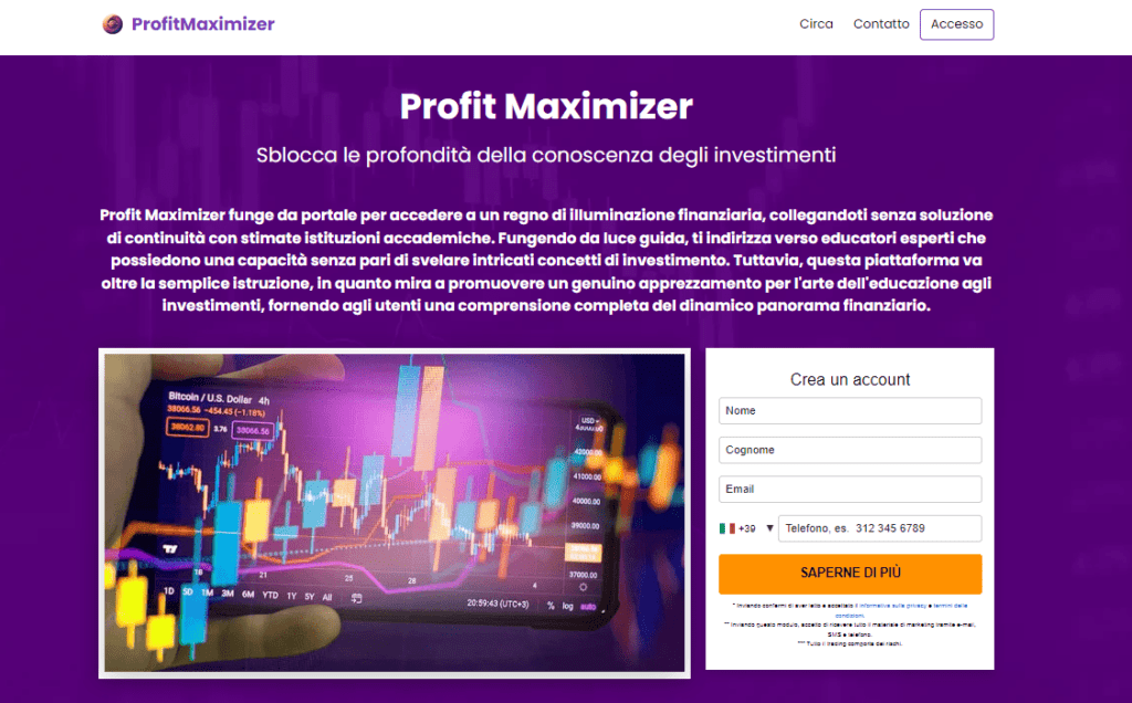 profit maximizer iscrizione