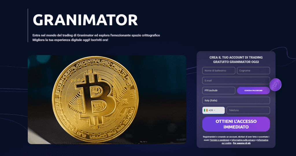 granimator iscrizione