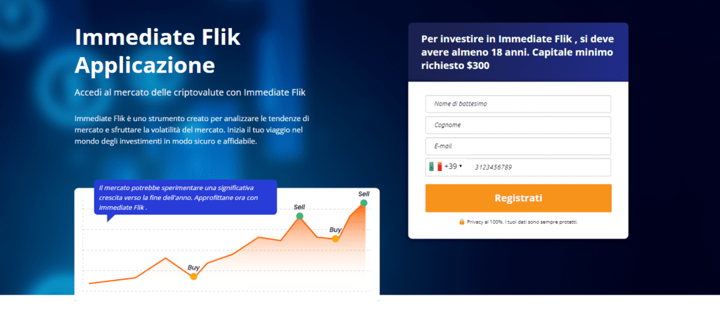 immediate flik iscrizione