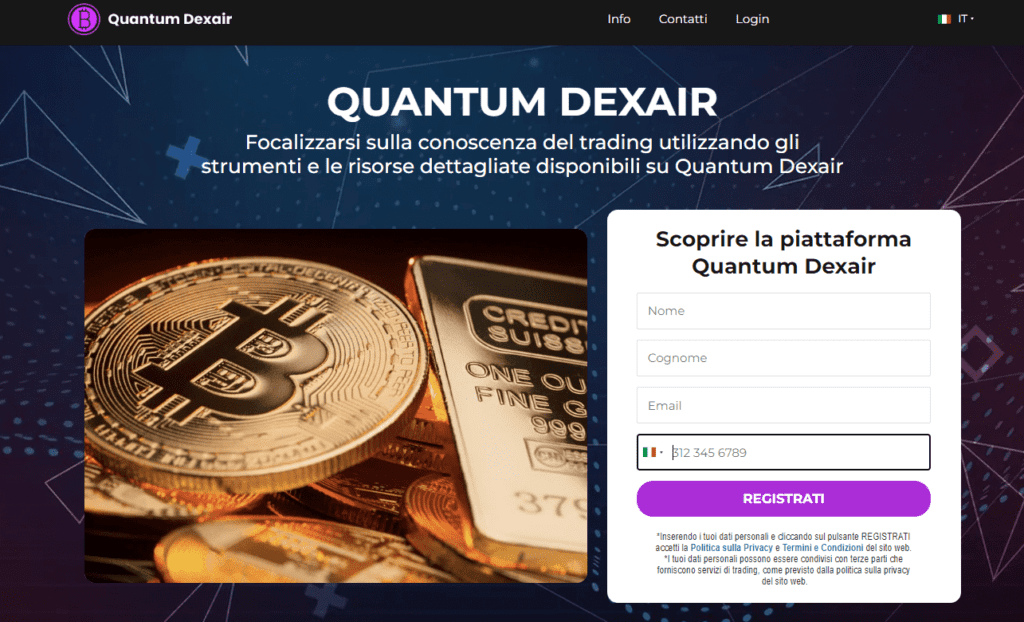 quantum dexair iscrizione