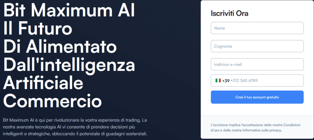 bit maximum ai registrazione