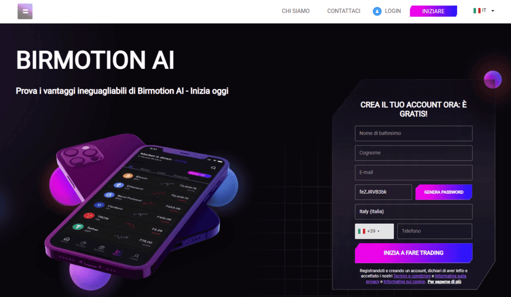 birmotion ai iscrizione