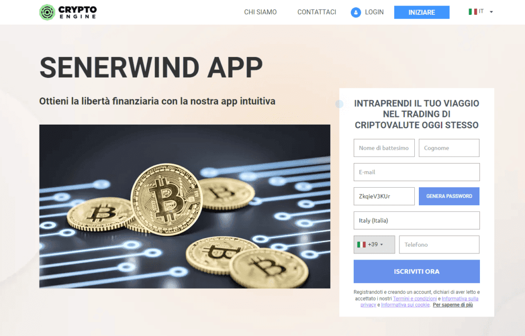 senerwind app iscrizione