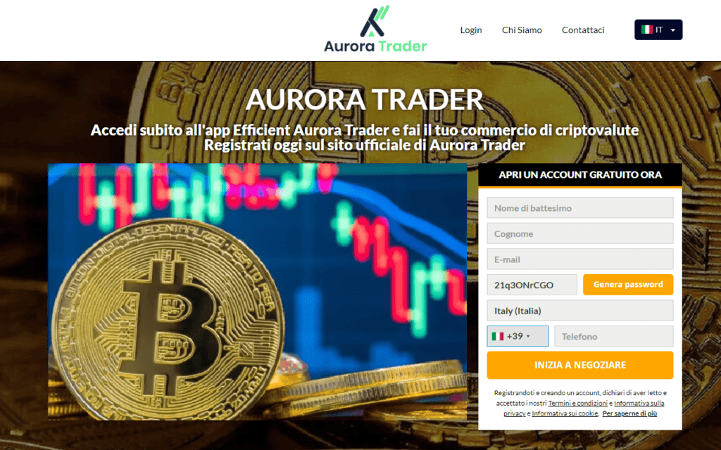 aurora trader iscrizione