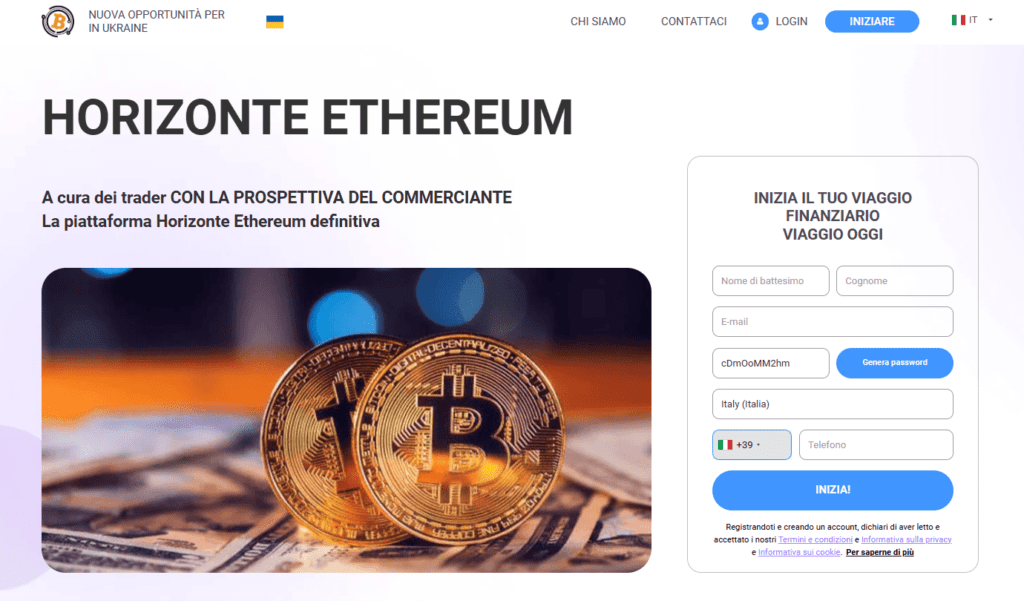 horizonte ethereum iscrizione