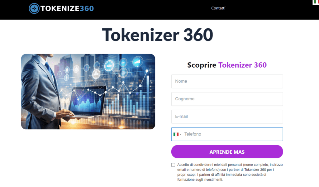 tokenizer360 iscrizione