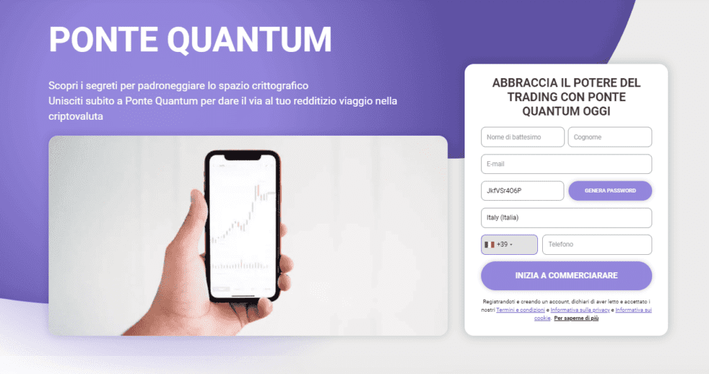 ponte quantum iscrizione