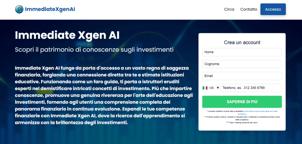 immediate xgen ai iscrizione