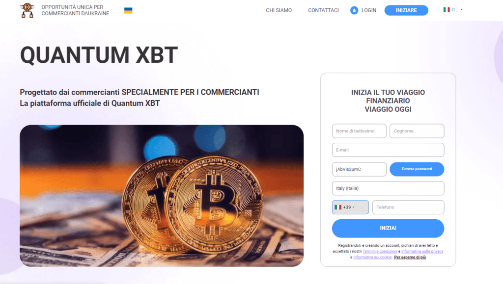 quantum xbt iscrizione