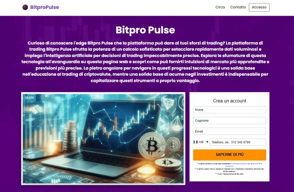 bitpro pulse iscrizione