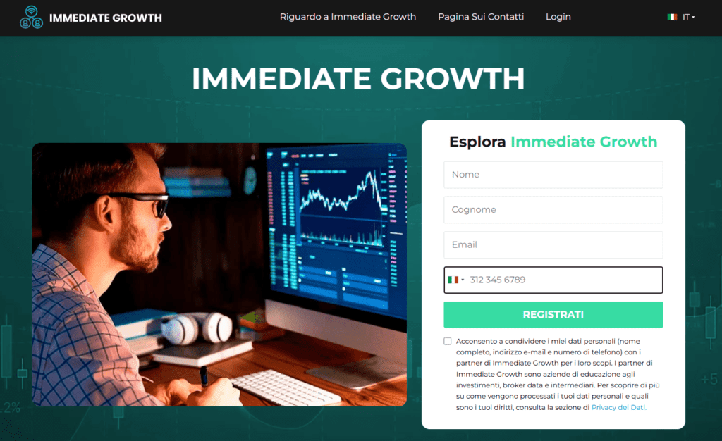 immediate growth iscrizione