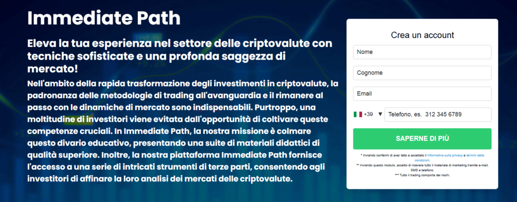 immediate path iscrizione