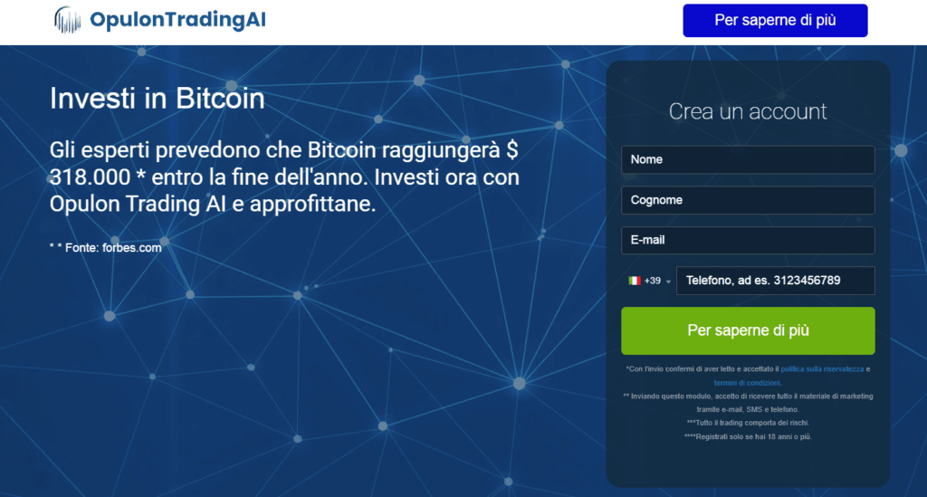 opulon trading ai iscrizione