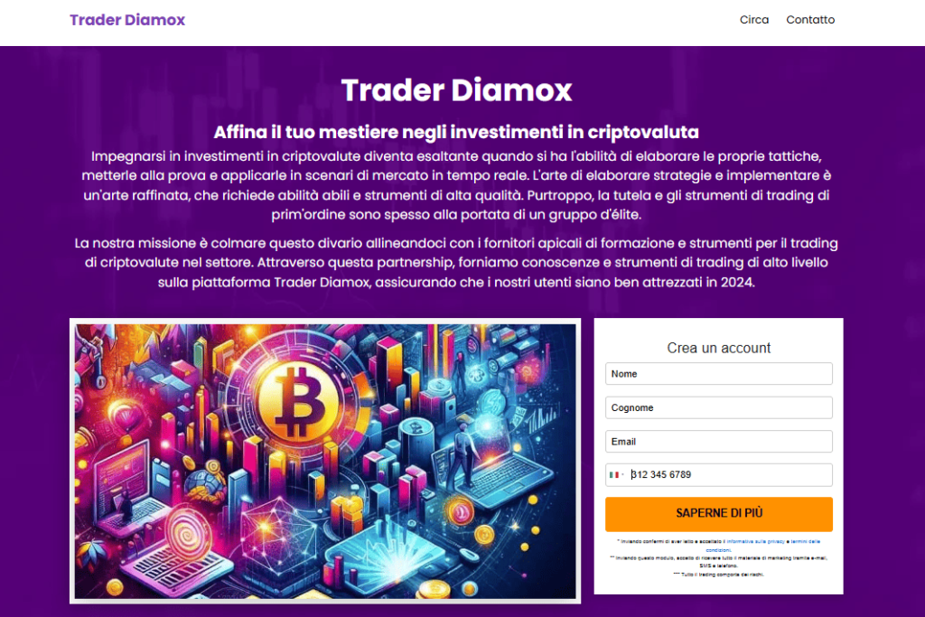 trader diamox iscrizione