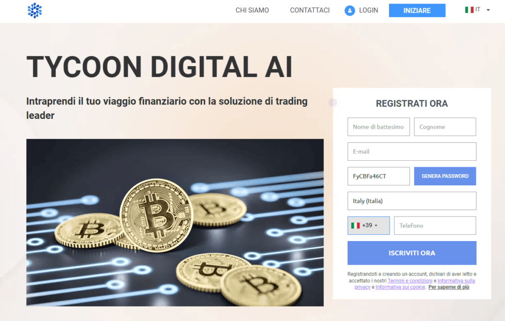 tycoon digital ai iscrizione