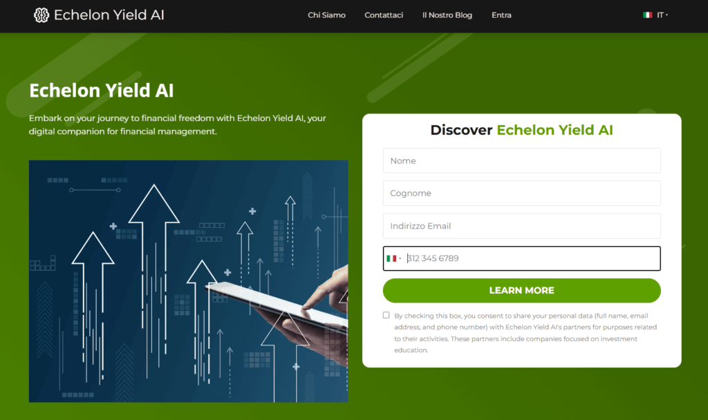 echelon yield aI iscrizione