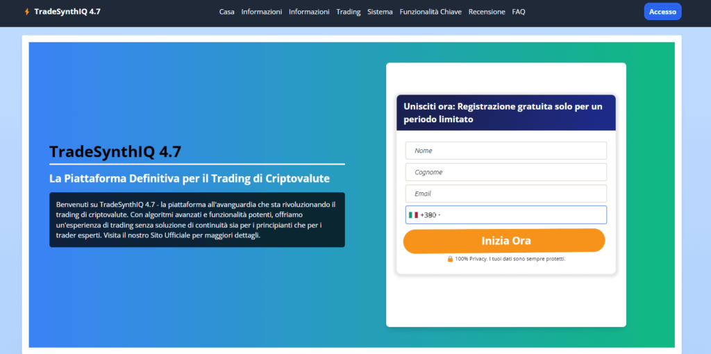 tradesynthiq iscrizione