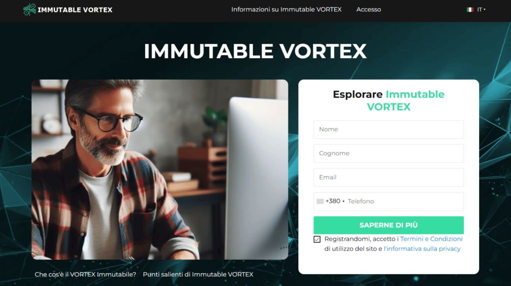 immutable vortex iscrizione