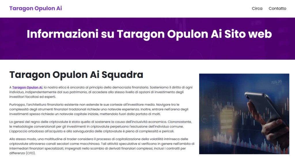 taragon opulon ai iscrizione