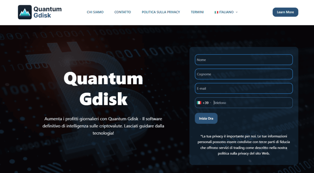 quantum gdisk iscrizione