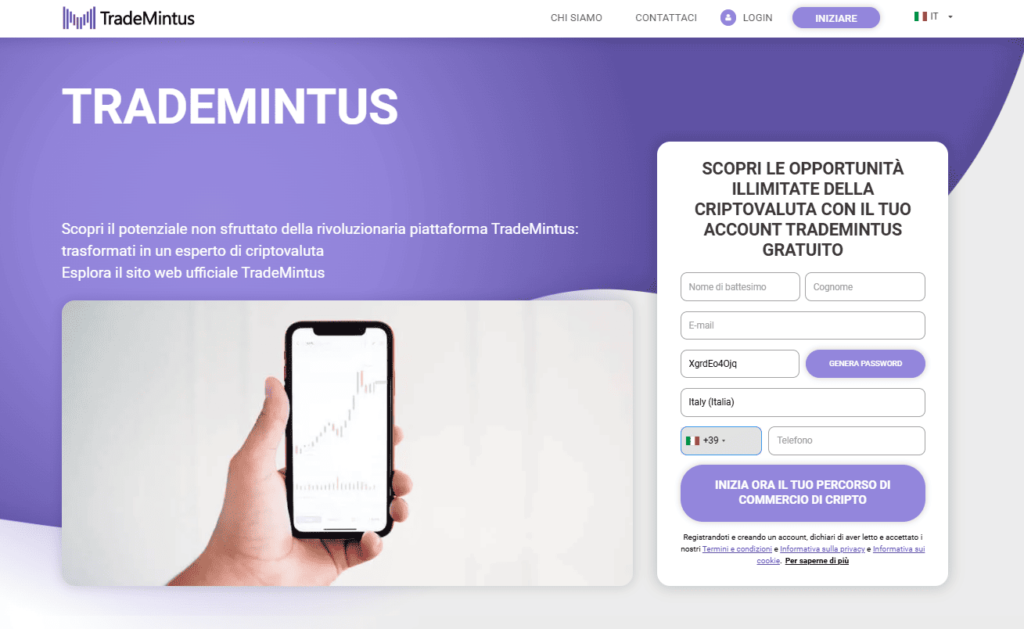 trademintus iscrizione