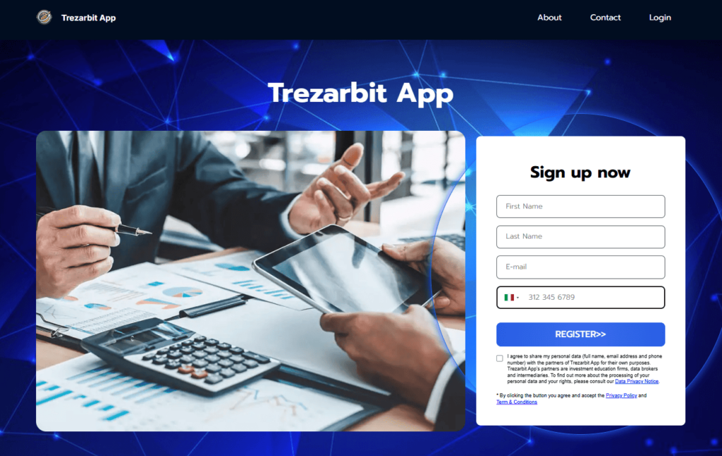 trezarbit app iscrizione