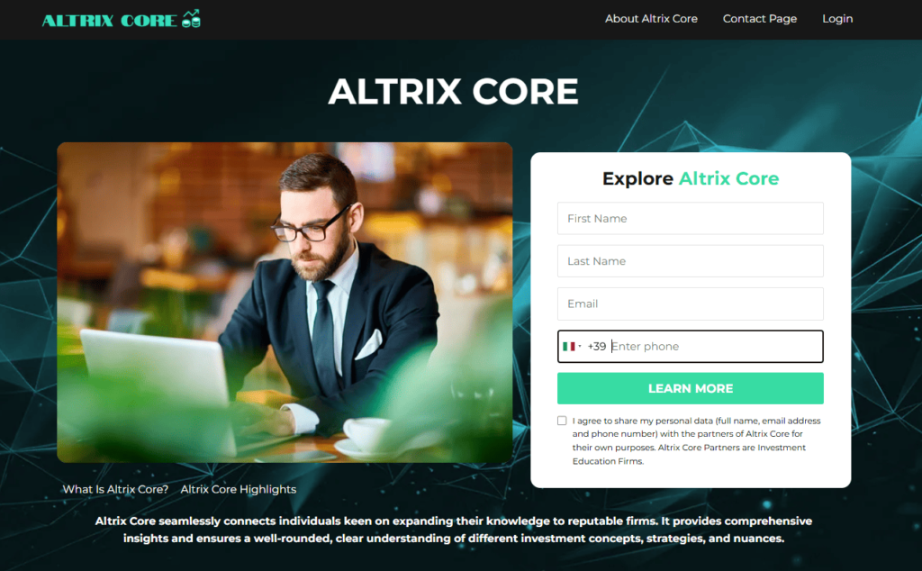 altrix core iscrizione