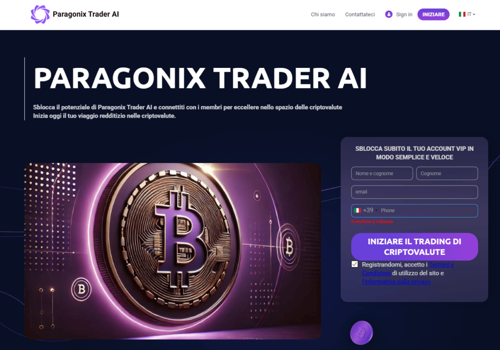 paragonix trader ai iscrizione