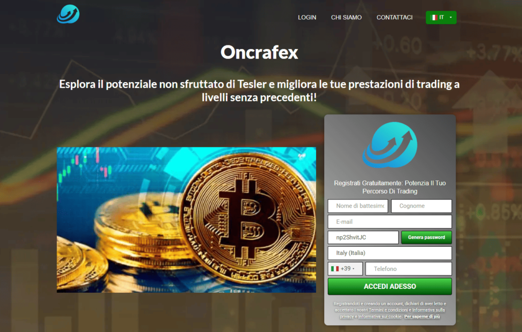 oncrafex app iscrizione