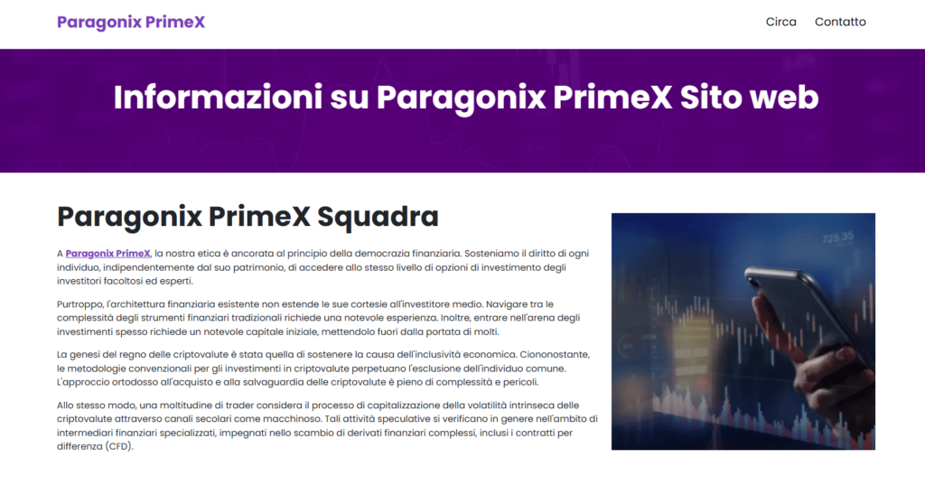 paragonix primex iscrizione