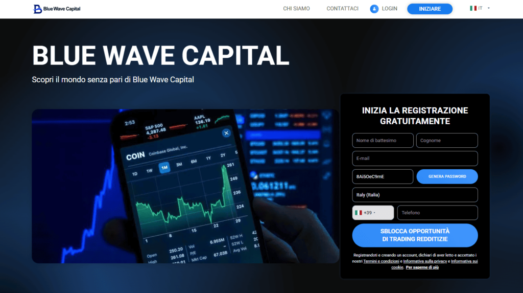 blue wave capital iscrizione