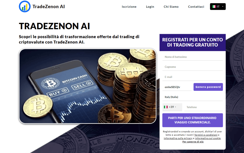 tradezenon ai iscrizione