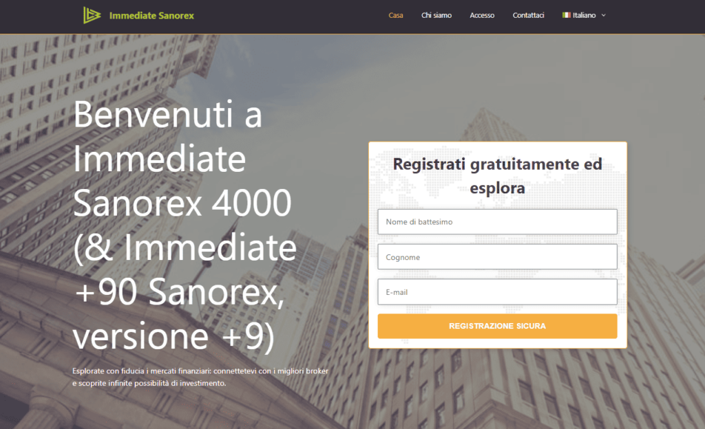 immediate sanorex iscrizione