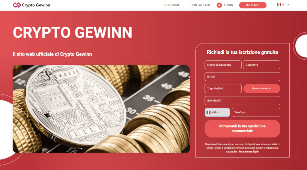 crypto gewinn iscrizione