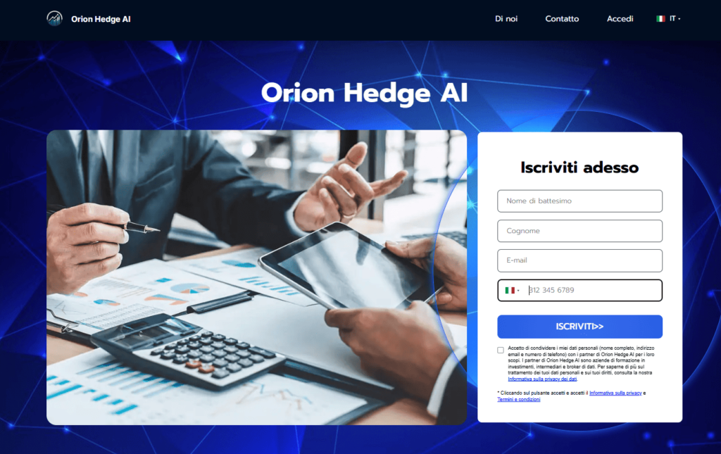 orion hedge iscrizione