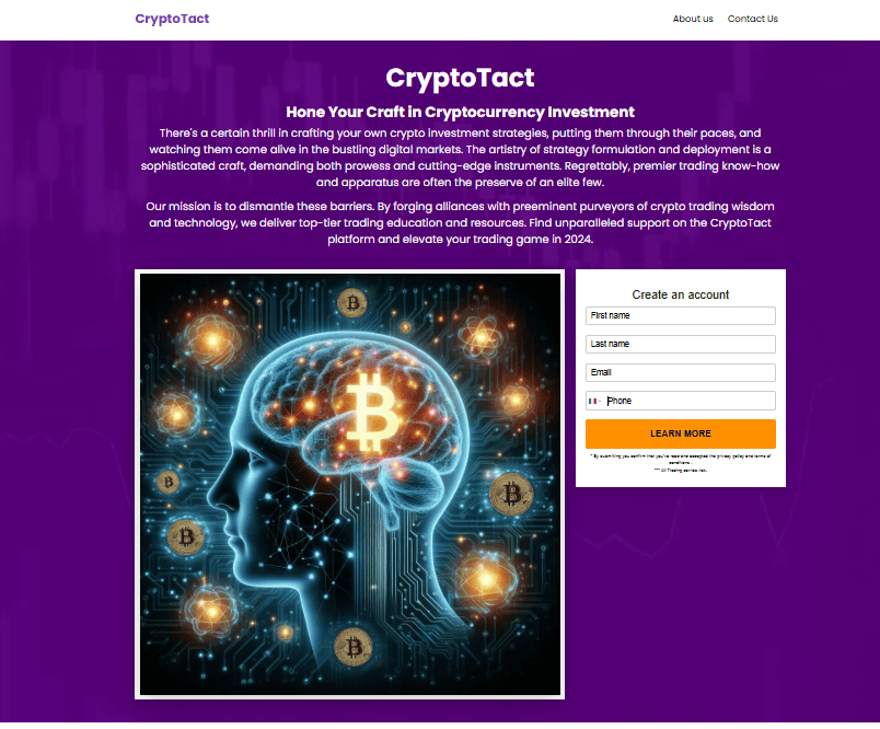 cryptotact iscrizione