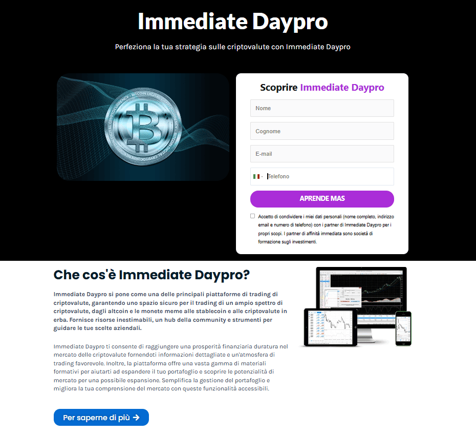 immediate daypro iscrizione