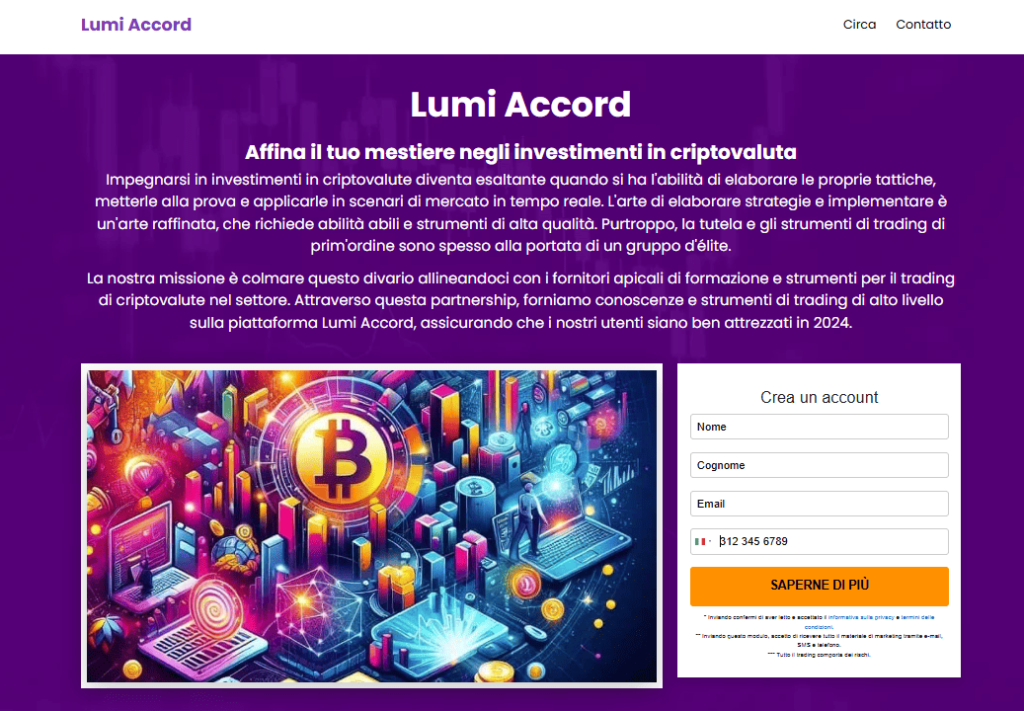 lumi accord iscrizione