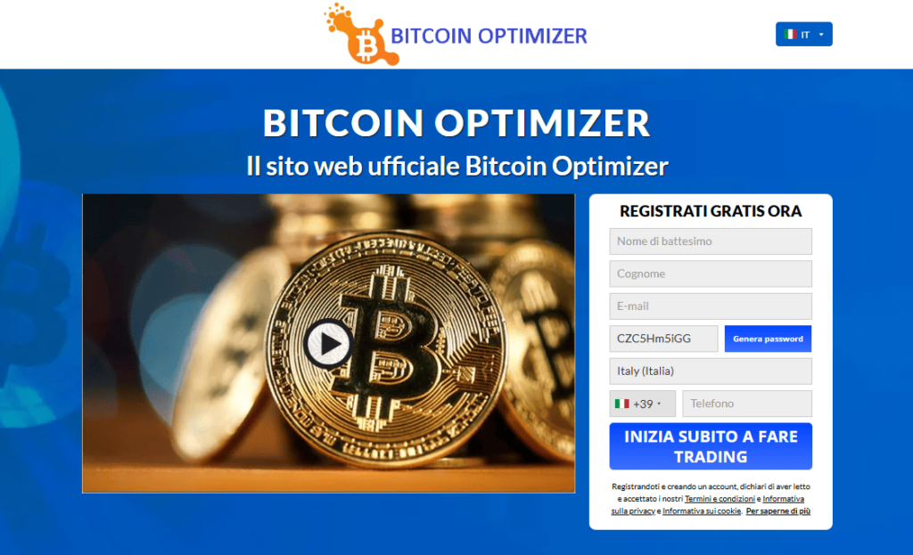 bitcoin optimizer iscrizione