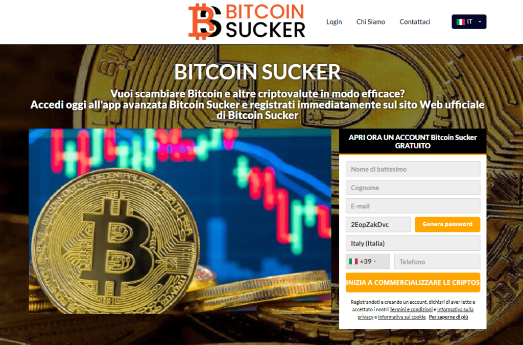 bitcoin sucker iscrizione