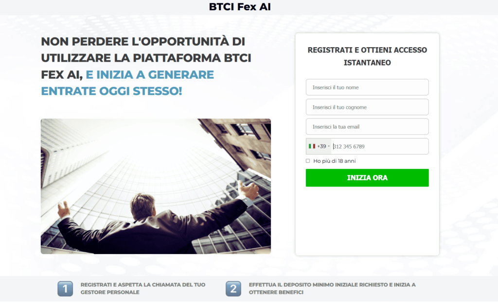 btci fex ai iscrizione