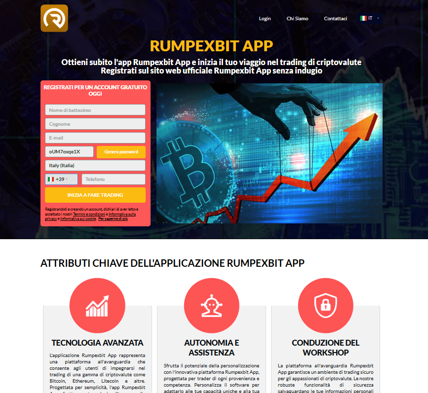 rumpexbit app iscrizione